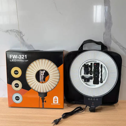 Komplet LED ring lampe FW-321 sa kutijom, torbom i kablom