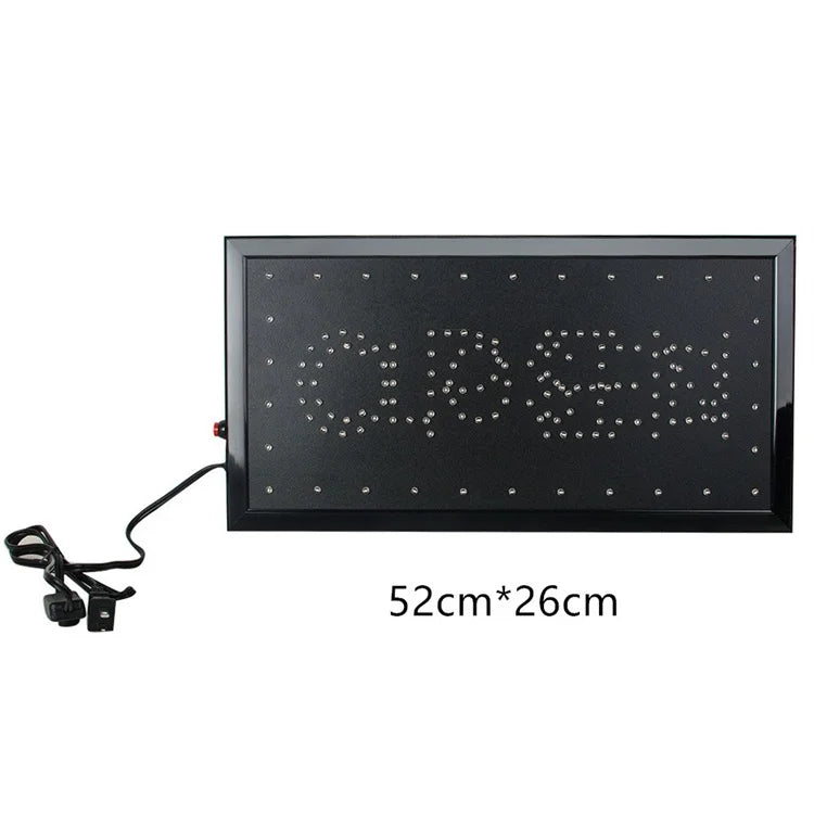 dimenzije led svetlece table open closed 52x26 cm