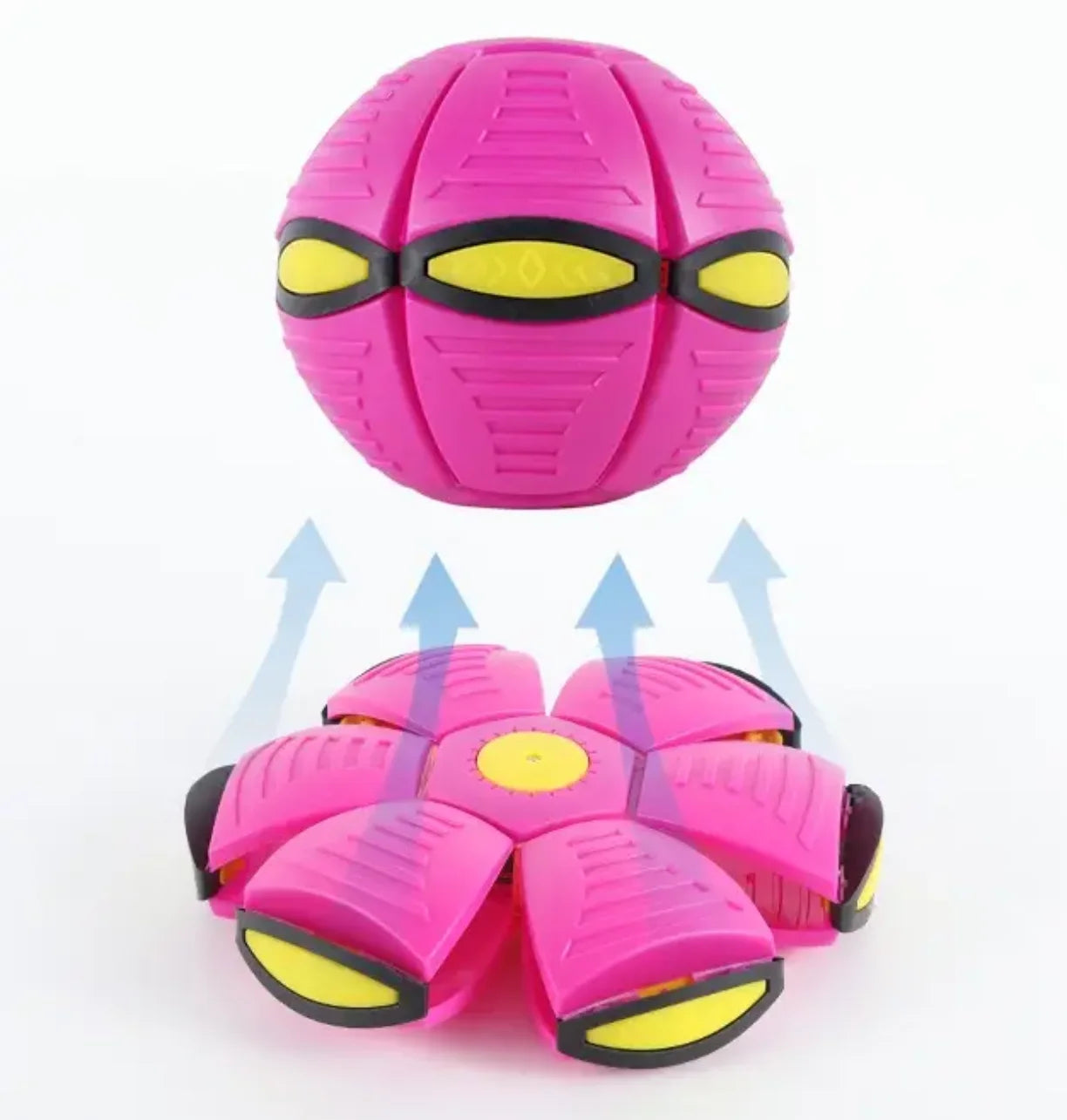 Roze leteca lopta sa senzorom u disku i loptastom obliku