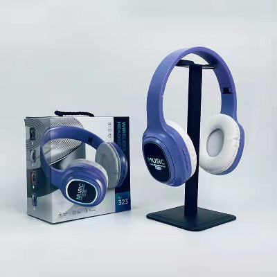 udobne ljubicaste bluetooth slusalice sa podesivom trakom pogodne za duze nosenje za decu i odrasle