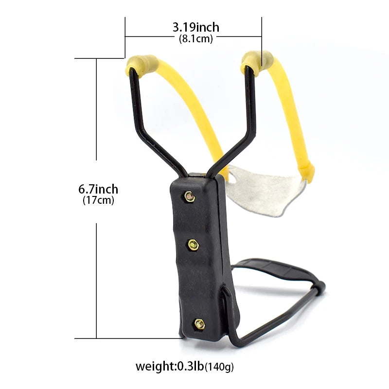 Dimenzije lovacke pracke u centimetrima i incima sa tezinom 140 g