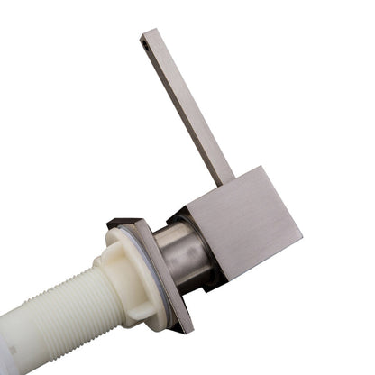 Luxshiny ugradni dozator sapuna inox. Kvadratni dispenzer za tecni sapun za sudoperu. Metalni dozer za kuhinju i kupatilo.