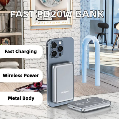 Magnetna power banka 5000mAh sa naglaskom na brzo bezicno punjenje