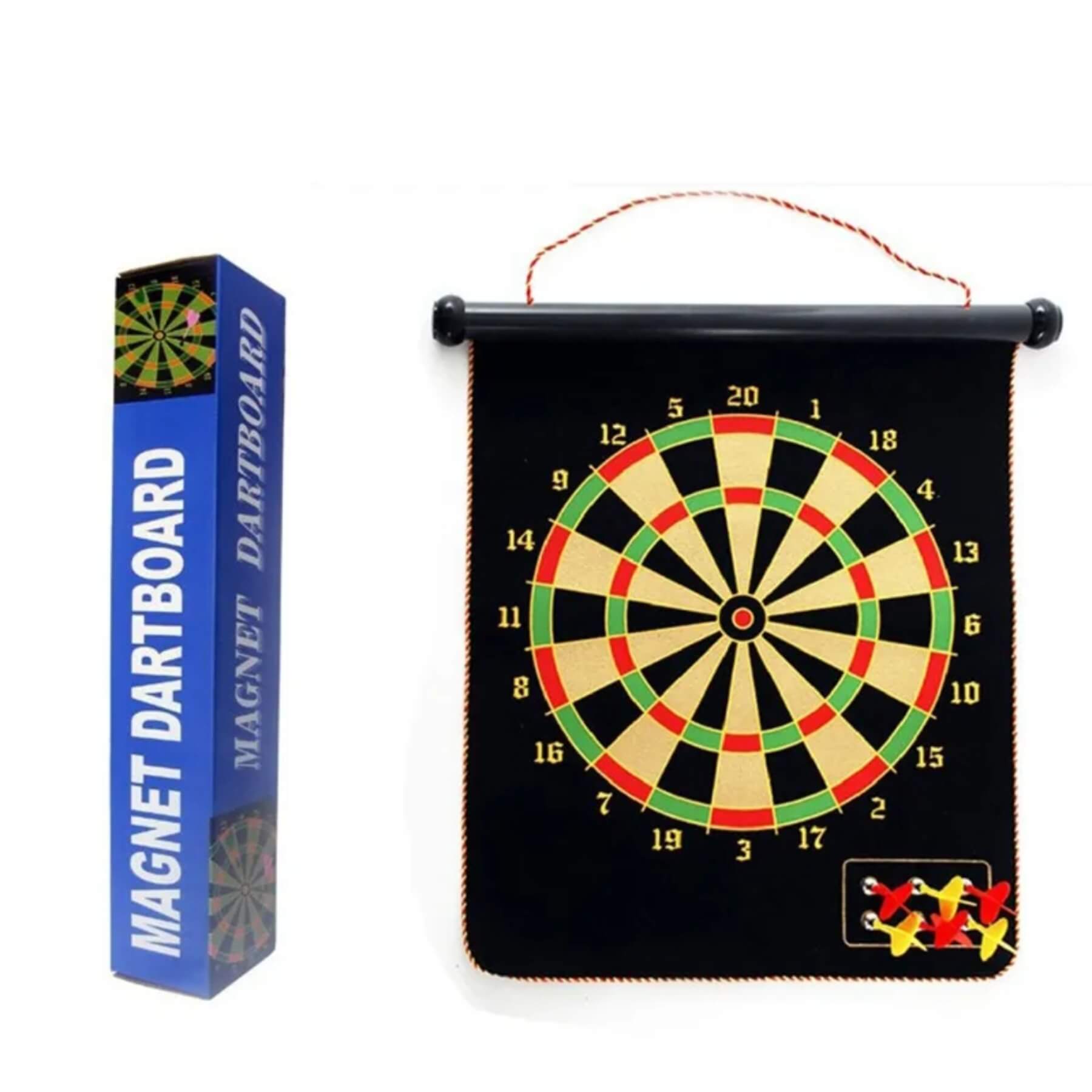 Komplet magnetne darts table sa strelicama. Sigurna alternativa klasicnom dartsu za kucu.