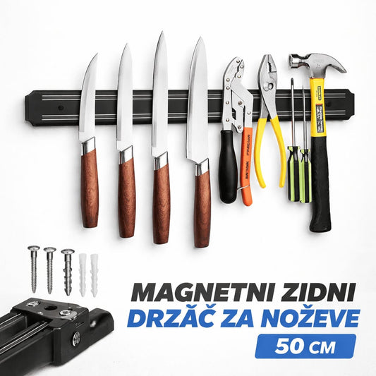 magnetni zidni drzac za kuhinjske nozeve ili alat duzine 50 cm