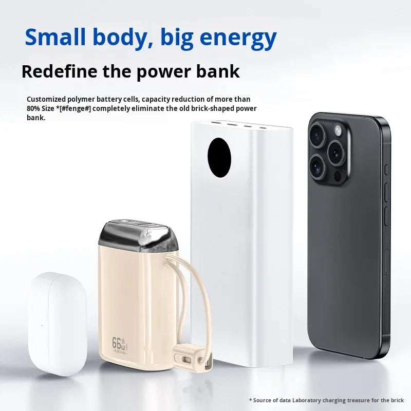 Poredjenje malog bez power banka sa vecim power bankom i pametnim telefonom