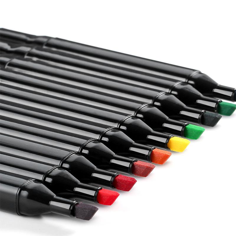 Markeri sa kosim i tankim vrhom za precizno crtanje i senčenje