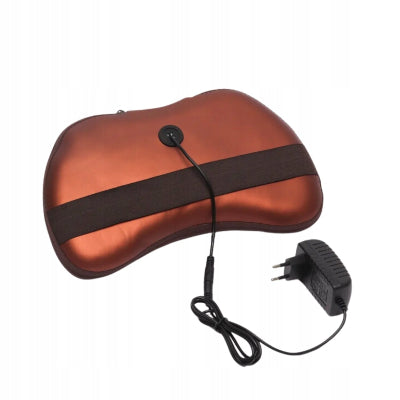 Masazer jastuk sa ukljucenim punjacem za kucnu uticnicu i kablom za auto, omogucavajuci upotrebu bilo gde i bilo kada.