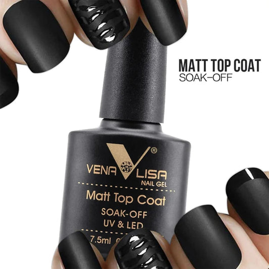 UV i LED Matt Top Coat gel lak za dugotrajnu mat završnicu noktiju