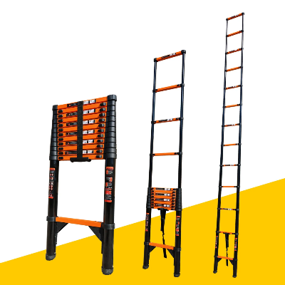 Samostojeci A-oblik teleskopske merdevine i ravne naslonjene maksimalna visina podesiva visina i sigurnosni mehanizam