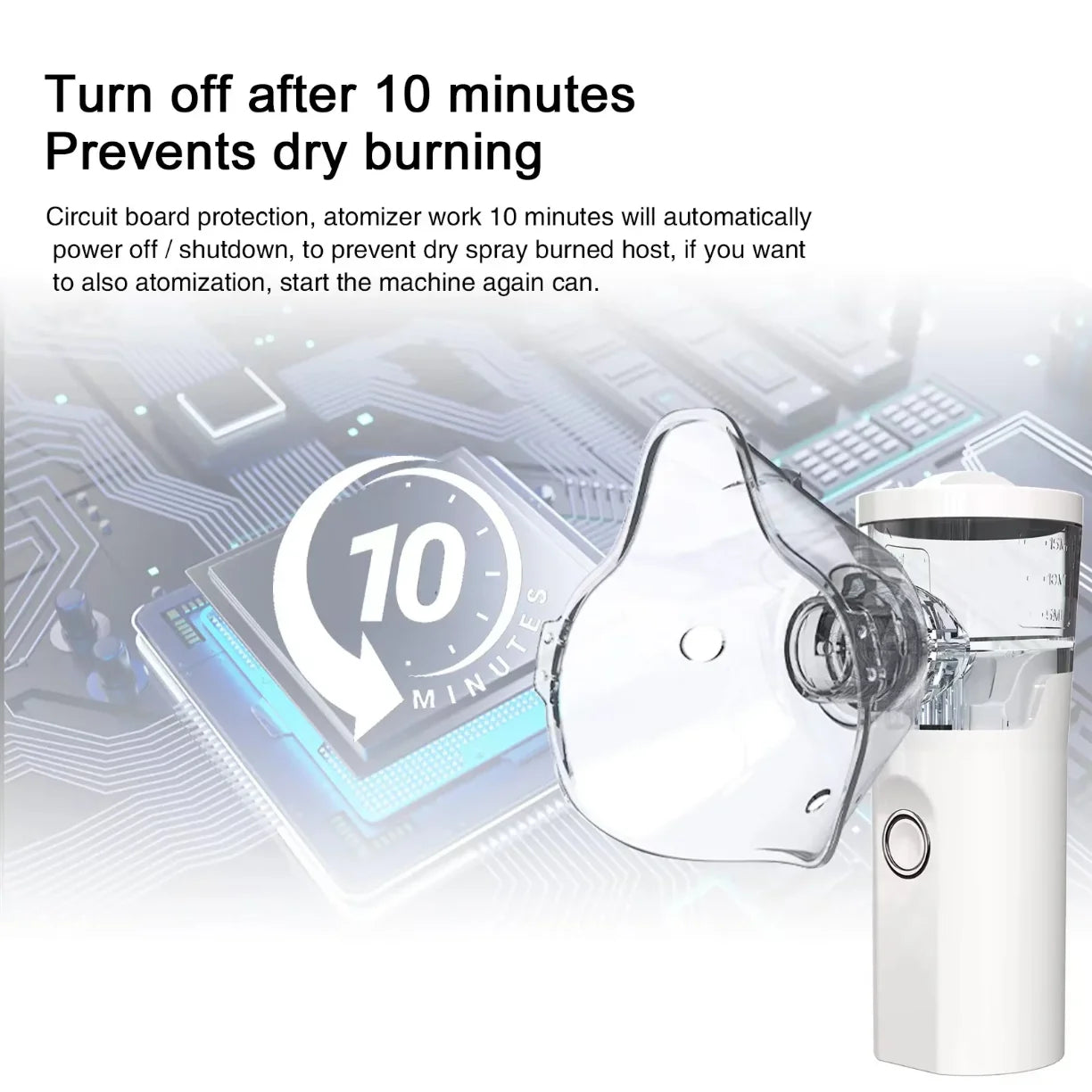 mesh inhalator sa automatskim gasenjem posle 10 minuta