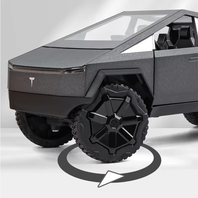 veliki tockovi metalnog pickup modela vozila