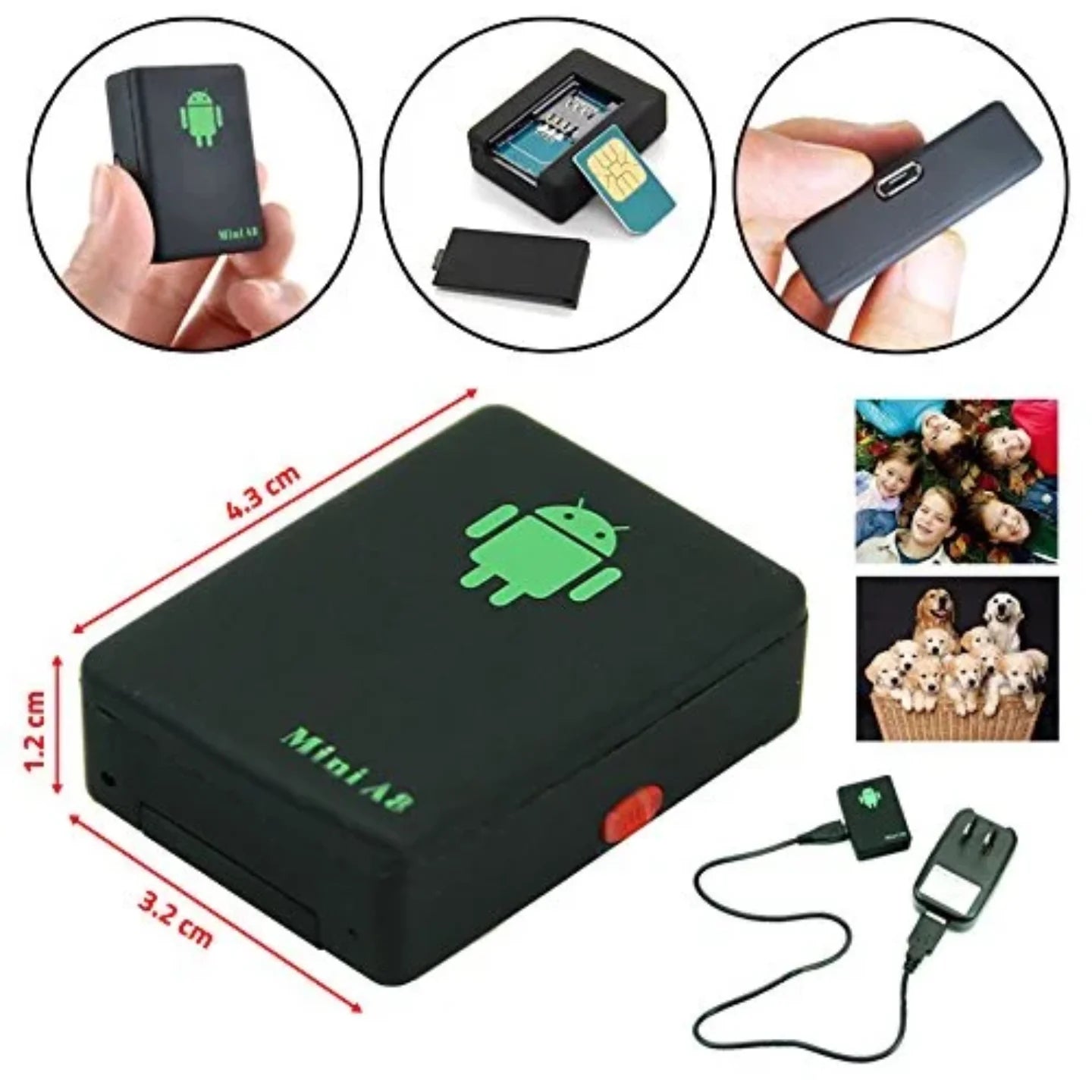 Mini A8 GPS lokator sa dimenzijama i primerima primene