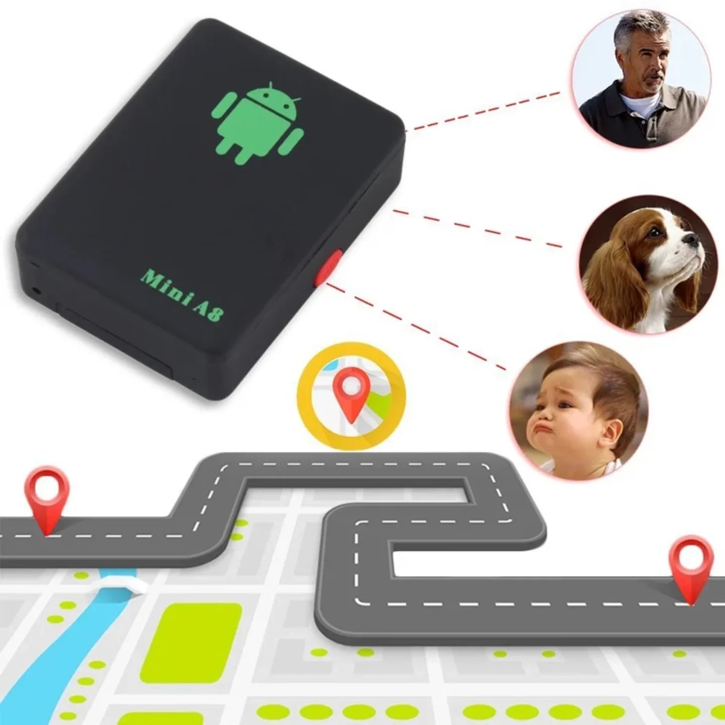 Mini A8 GPS lokator za pracenje dece starijih osoba i ljubimaca