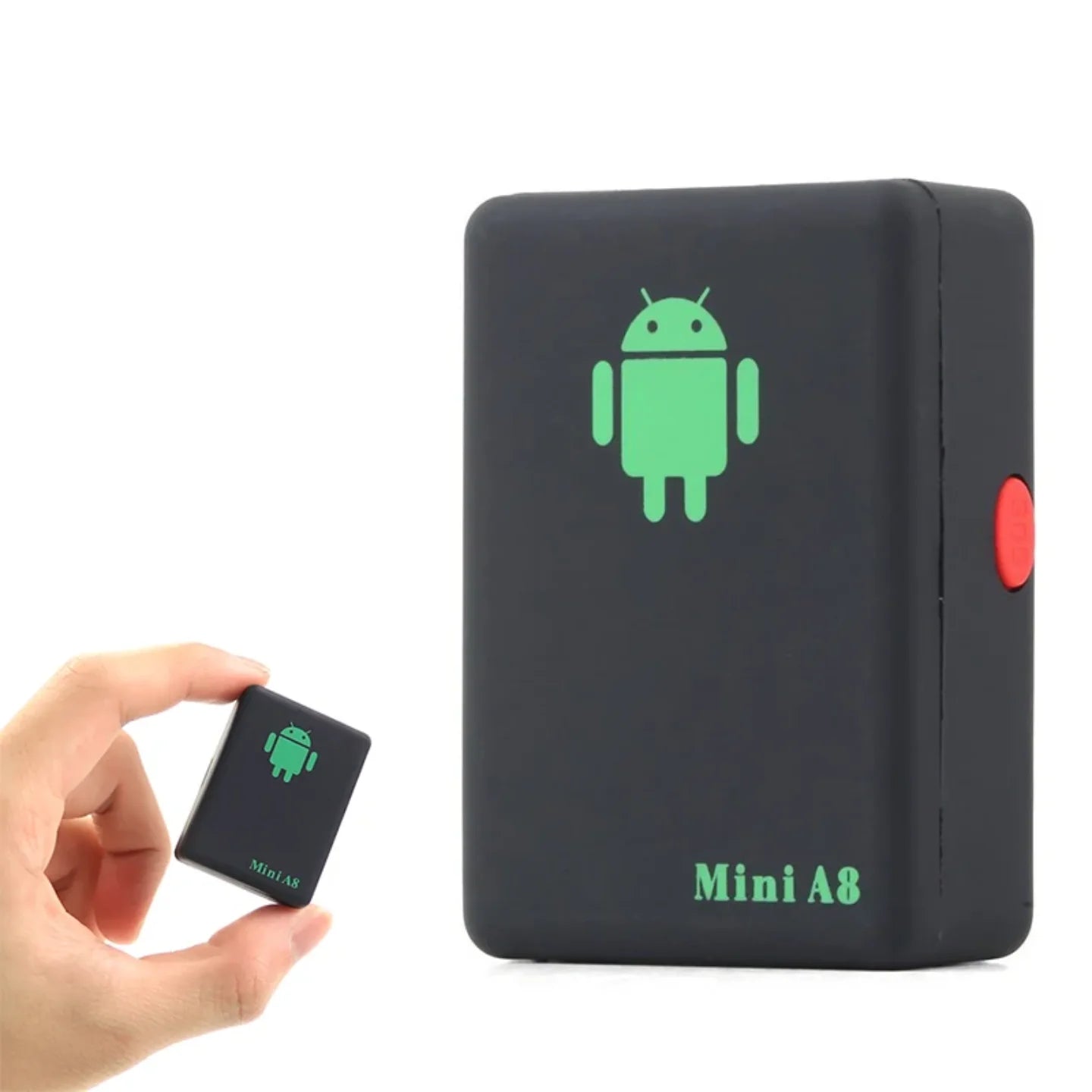 Mini A8 mini GPS lokator crni u ruci