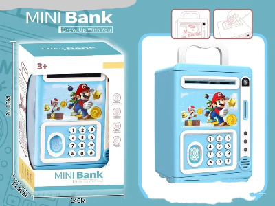 Mini banka kasica, kutija i detalji. Dostupne varijante, odlican poklon za malisane.