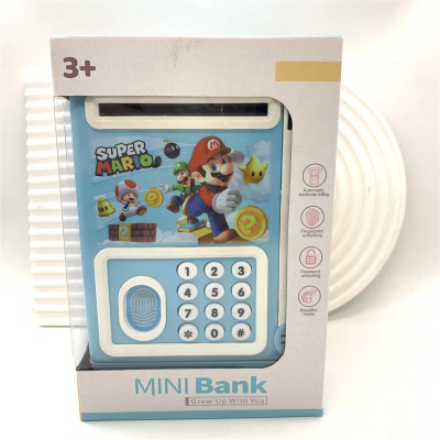 Mini banka kasica Super Mario. Decija elektronska kasica s kodom, idealna za ucenje stednje.