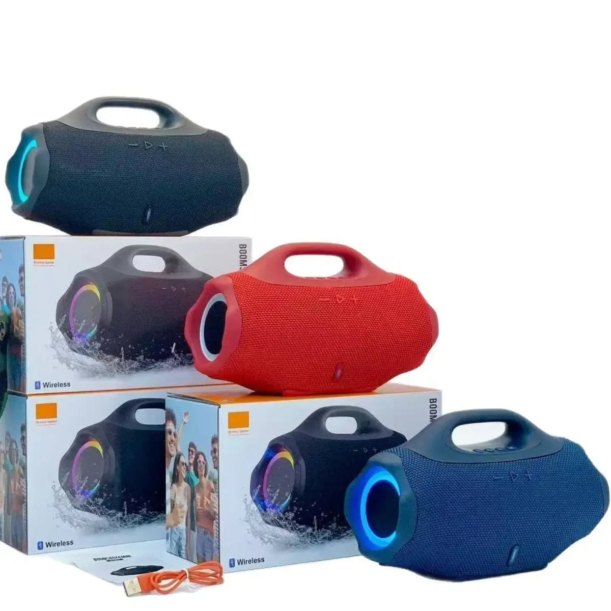 Mini prenosivi bluetooth zvucnici sa RGB prstenovima u vise boja