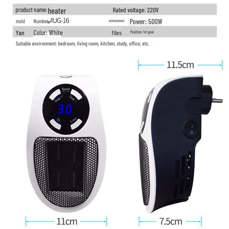 mini grejac za uticnicu dimenzije i tehnicke specifikacije uredjaja