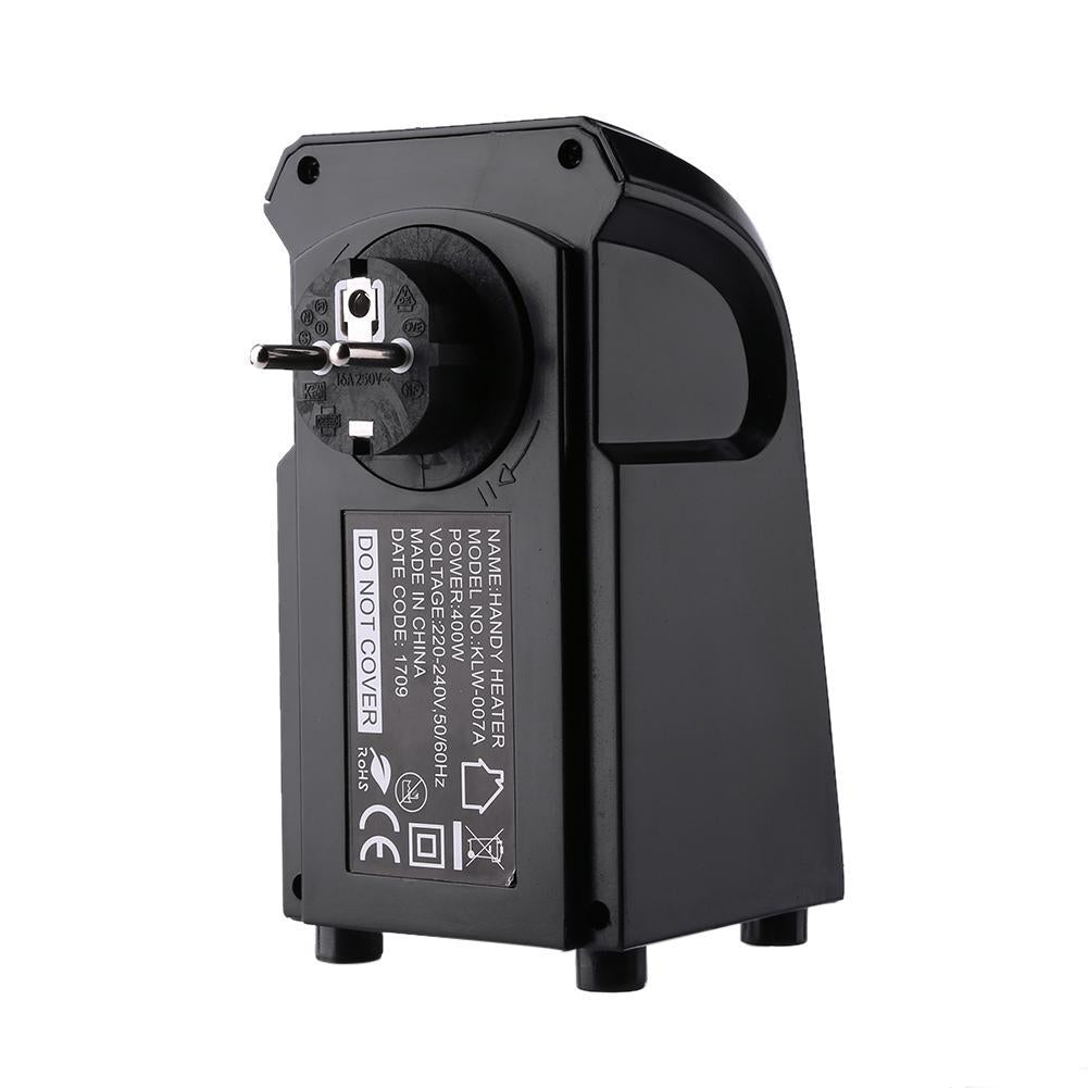 zadnja strana mini grejalice sa utikacem