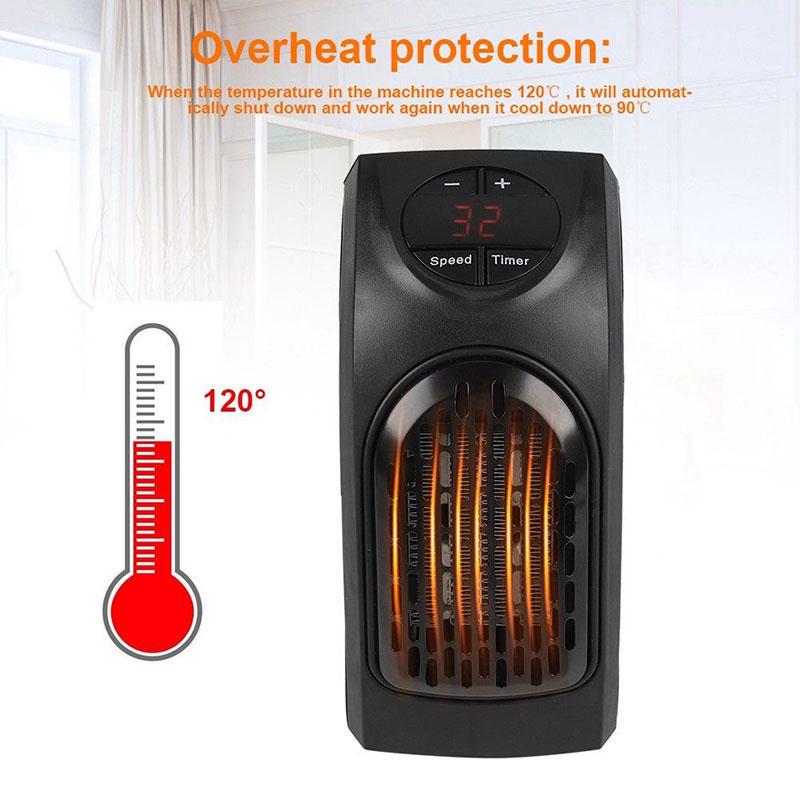 mini grejalica zastita od pregrevanja prikaz temperature