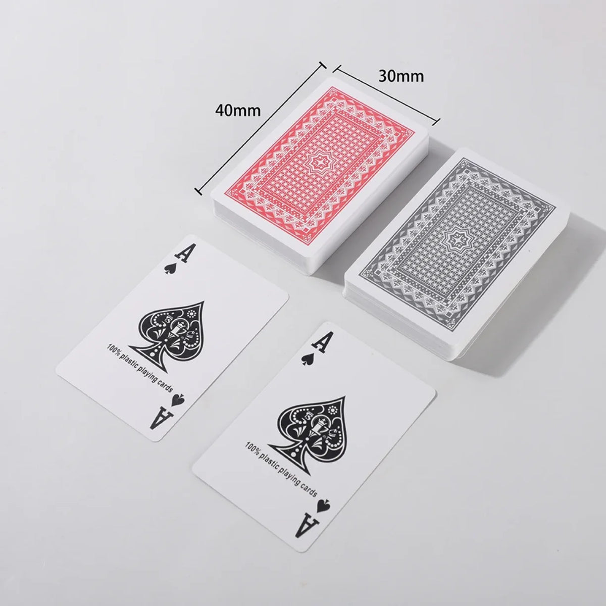 Dimenzije mini plasticnih karata za igru 40 x 30 mm