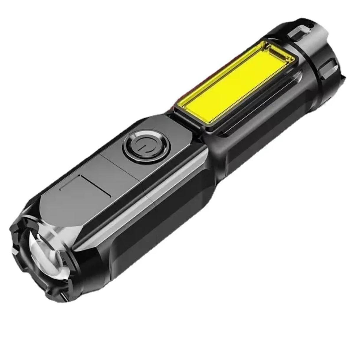 Mini rucna LED lampa sa bocnim COB panelom na beloj pozadini