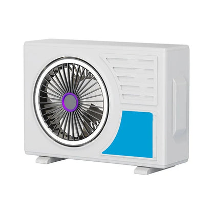 Mini stoni ventilator u obliku klime na postolju