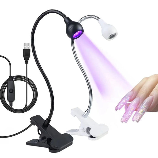 Mini UV LED lampa za gel lak u crnoj i beloj boji