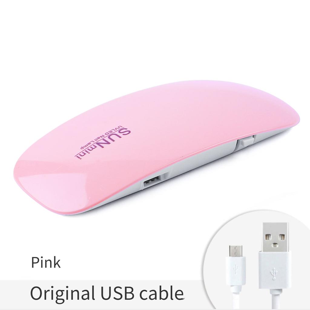 Mini UV LED lampa za nokte SUNmini roze boje sa USB priključkom