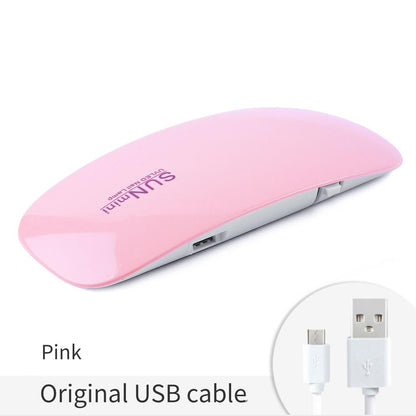 Mini UV LED lampa za nokte SUNmini roze boje sa USB priključkom