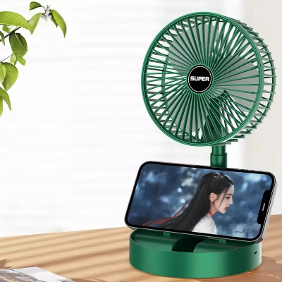 Mini prenosivi ventilator sa drzacem za mobilni telefon idealan za sto kancelariju putovanja osvezenje