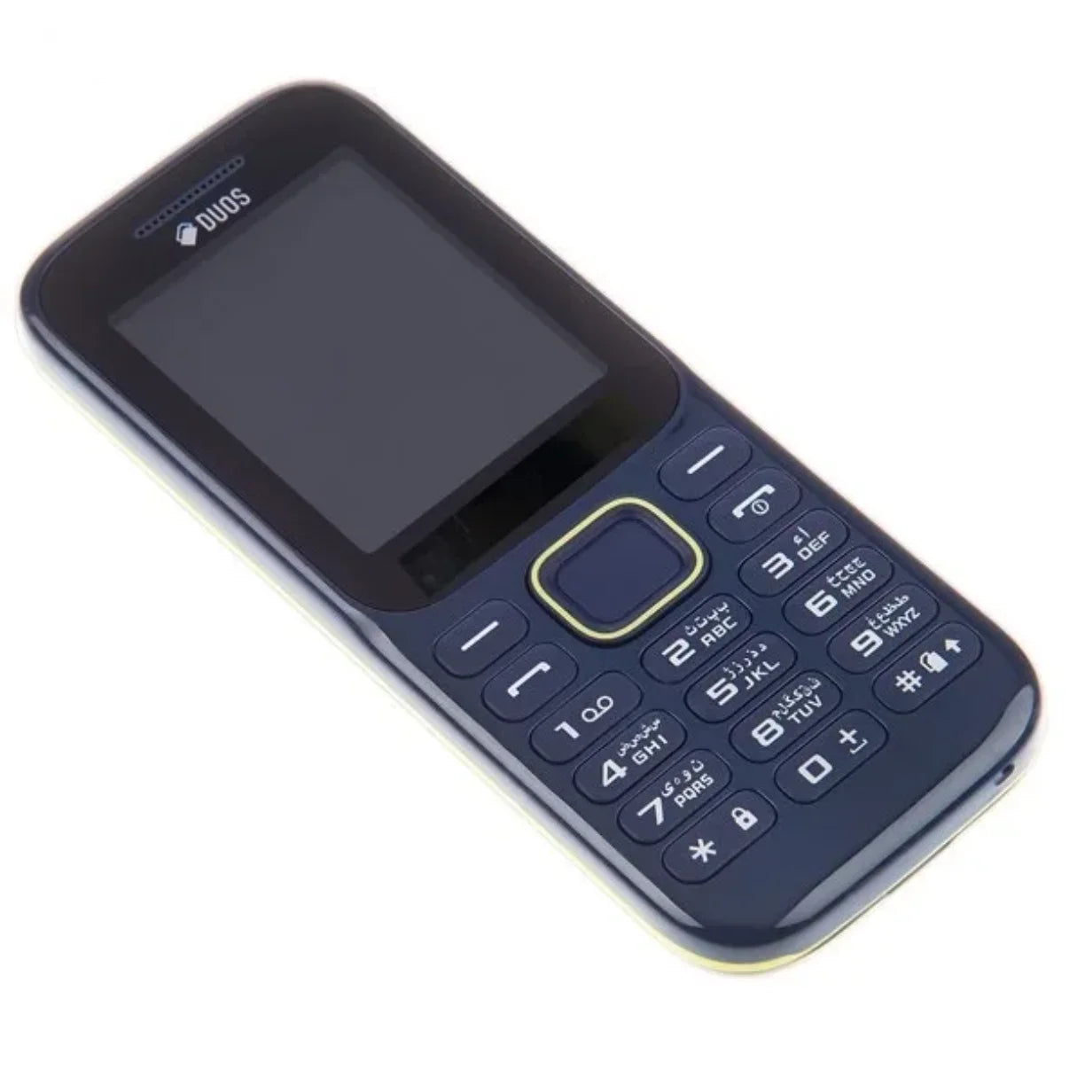 Plavi mobilni telefon B310E pogled pod uglom