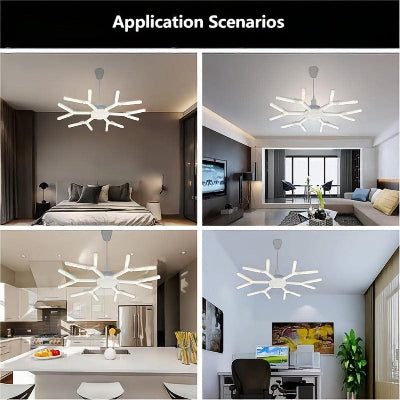 Moderni led luster sa podesivom svetloscu pogodan za spavacu sobu dnevnu sobu kuhinju i kancelariju