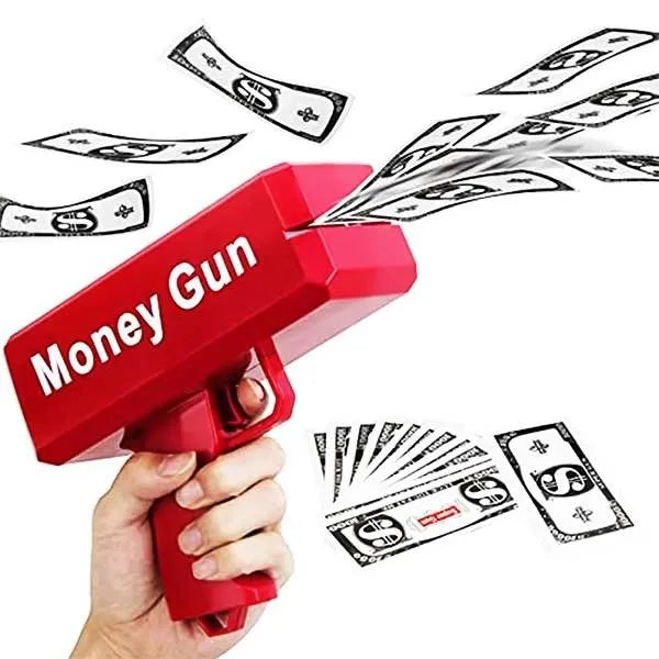 Money gun igracka koja izbacuje papirne novcanice