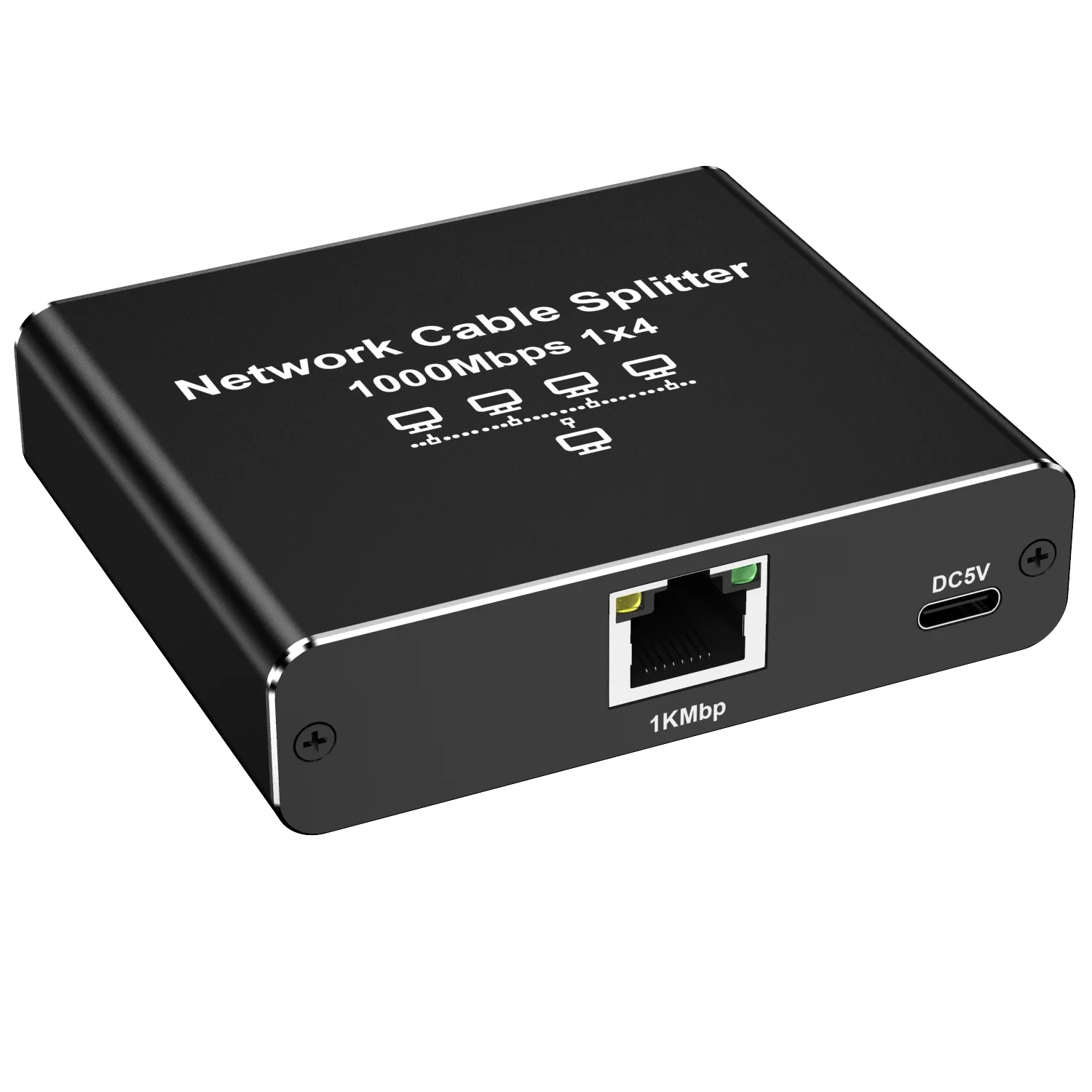 Mrezni razdelnik sa jednim RJ45 ulazom i DC5V napajanjem
