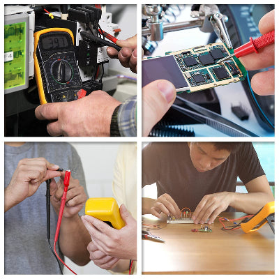Multimetar u upotrebi, prikazuje merenja na auto elektronici i komponentama. Svestran za servisiranje.