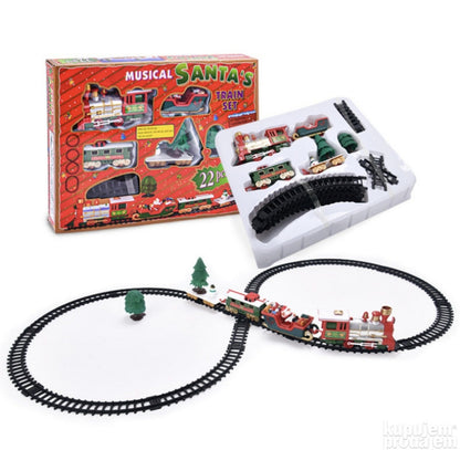 Novogodisnji vozic za decu sa 22 dela i božićnim motivima - Azijashop