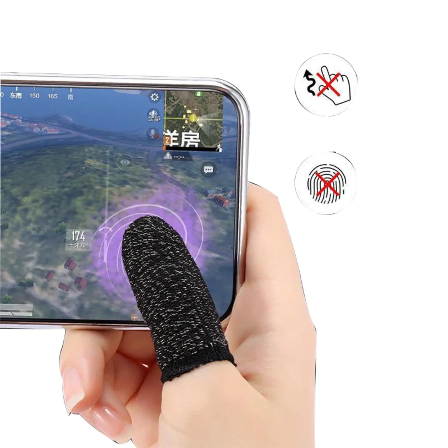 Navlaka za prst za mobilne igre tokom preciznog dodira ekrana