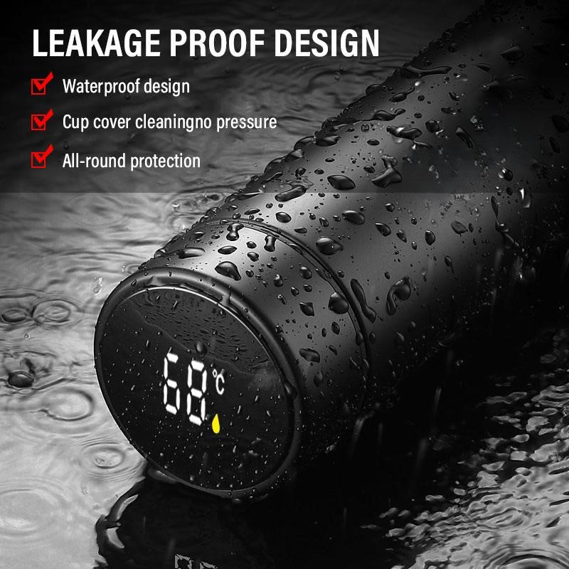 Nepropusna termos boca sa digitalnim prikazom temperature otporna na vodu