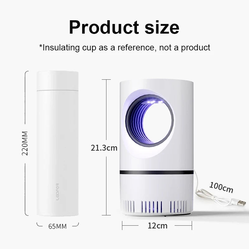 Dimenzije USB nocne lampe protiv komaraca sa posudom