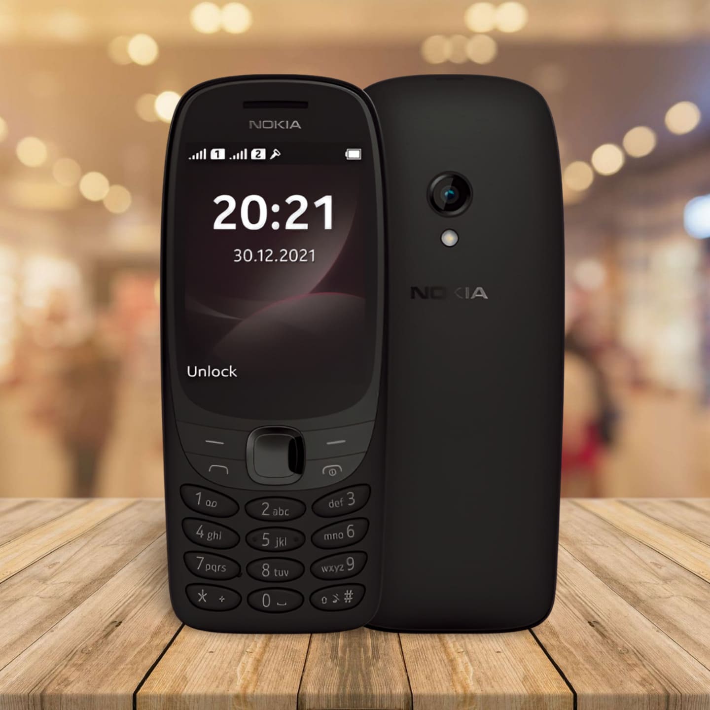 Nokia 6310 2024 render – klasični mobilni telefon crne boje