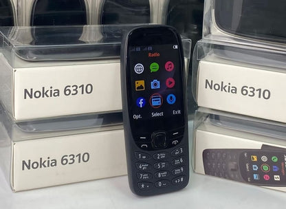 Nokia 6310 mobilni telefon crna boja sa tasterima i dual SIM podrškom