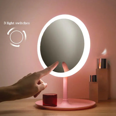 LED ogledalo za sminkanje sa senzorskim prekidacem, podesivo osvetljenje za savrsen ten