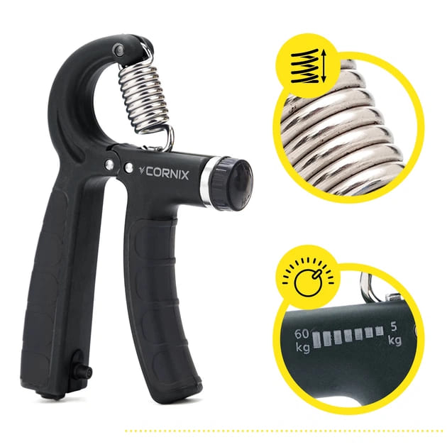 Opruga za saku sa podesivim otporom od 5 do 60 kg i izdrzljivom metalnom oprugom za efikasan trening kod kuce