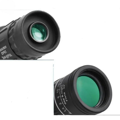 Detaljan prikaz okulara i objektiva na kompaktnom teleskopu za avanturiste