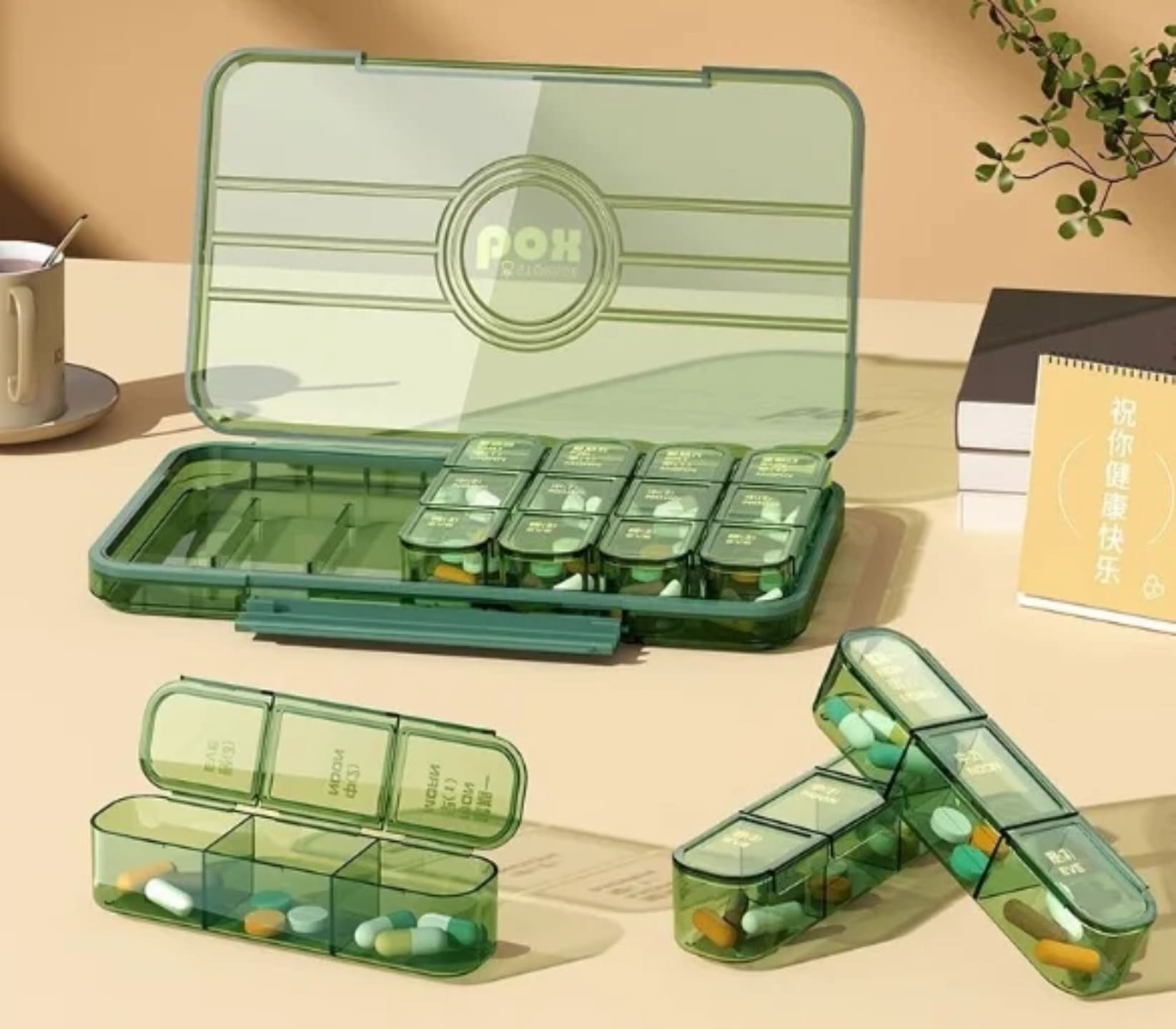 organizer za lekove sa vise pregrada za tablete i kapsule