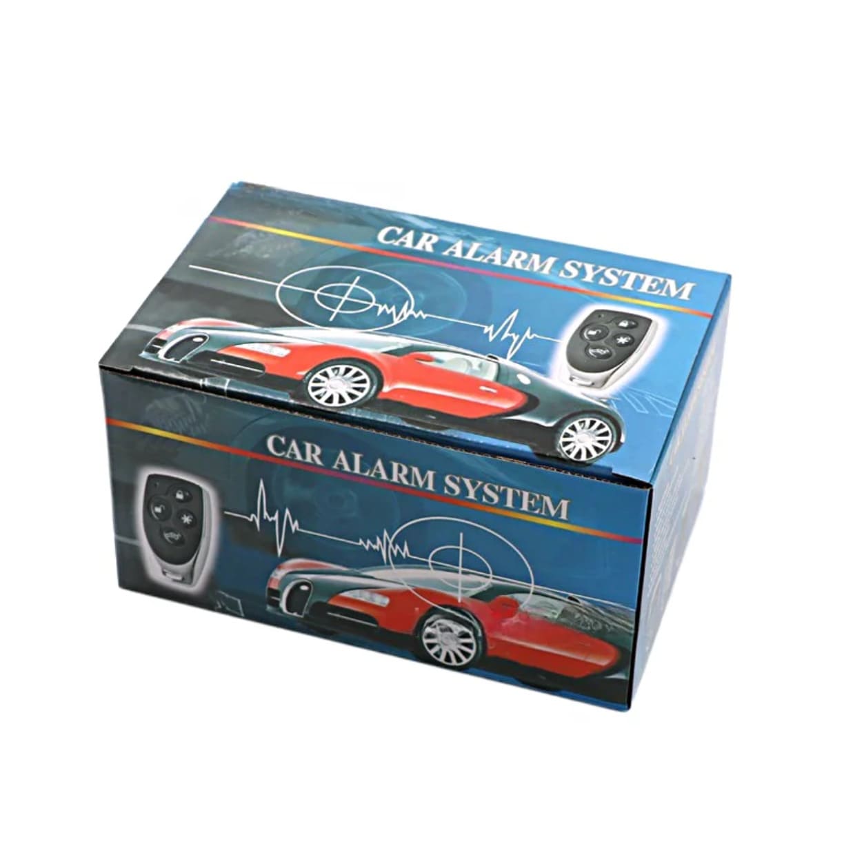 Pakovanje auto alarm sistema sa daljinskim upravljacem za zastitu automobila i centralno zakljucavanje.