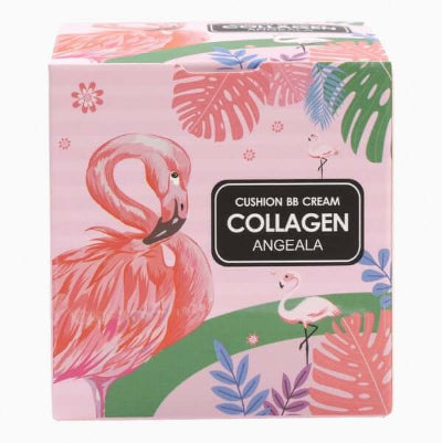 Originalno pakovanje BB kreme sa kolagenom. Atraktivan dizajn sa flamingosima, idealno za poklon ili licnu upotrebu.