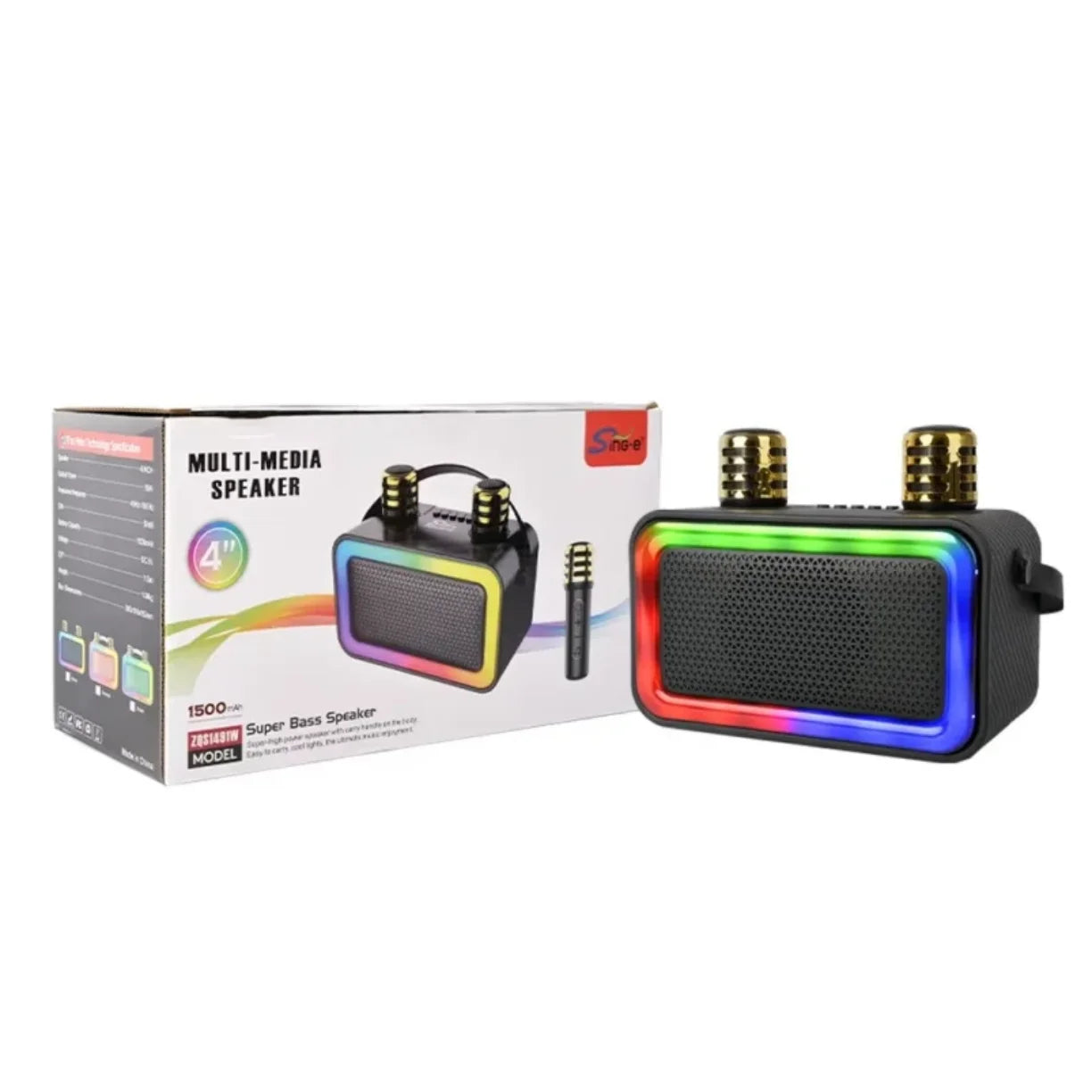 Kutija multimedijalnog bluetooth zvucnika sa bezicnim mikrofonom